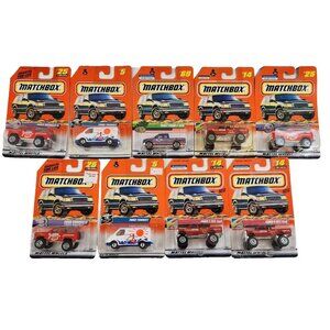 Matchbox Ford Truck SUV 4x4 Bronco II Transit Van F-150  Diecast Cars Lot MOC